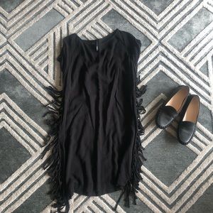 Fringed mini dress